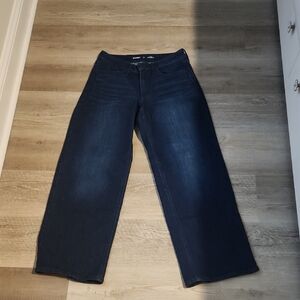 Old Navy Women's Wide Leg Jeans in Deep Blue